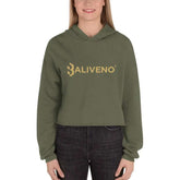 Baliveno Crop HoodieBaliveno Crop HoodieMake a stylish statement in this trend-setting Baliveno Cropped Raw Hem Drawstring Hoodie. This modern take on the classic pullover features an edgy raw hem and adju[Bal]
