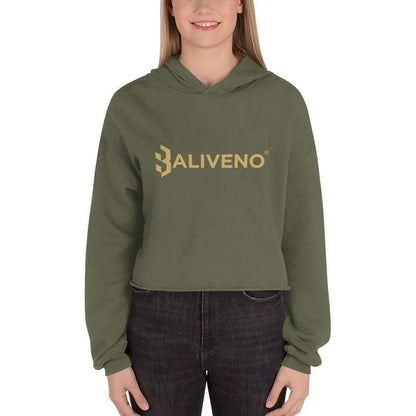 Baliveno Crop HoodieBaliveno Crop HoodieMake a stylish statement in this trend-setting Baliveno Cropped Raw Hem Drawstring Hoodie. This modern take on the classic pullover features an edgy raw hem and adju[Bal]