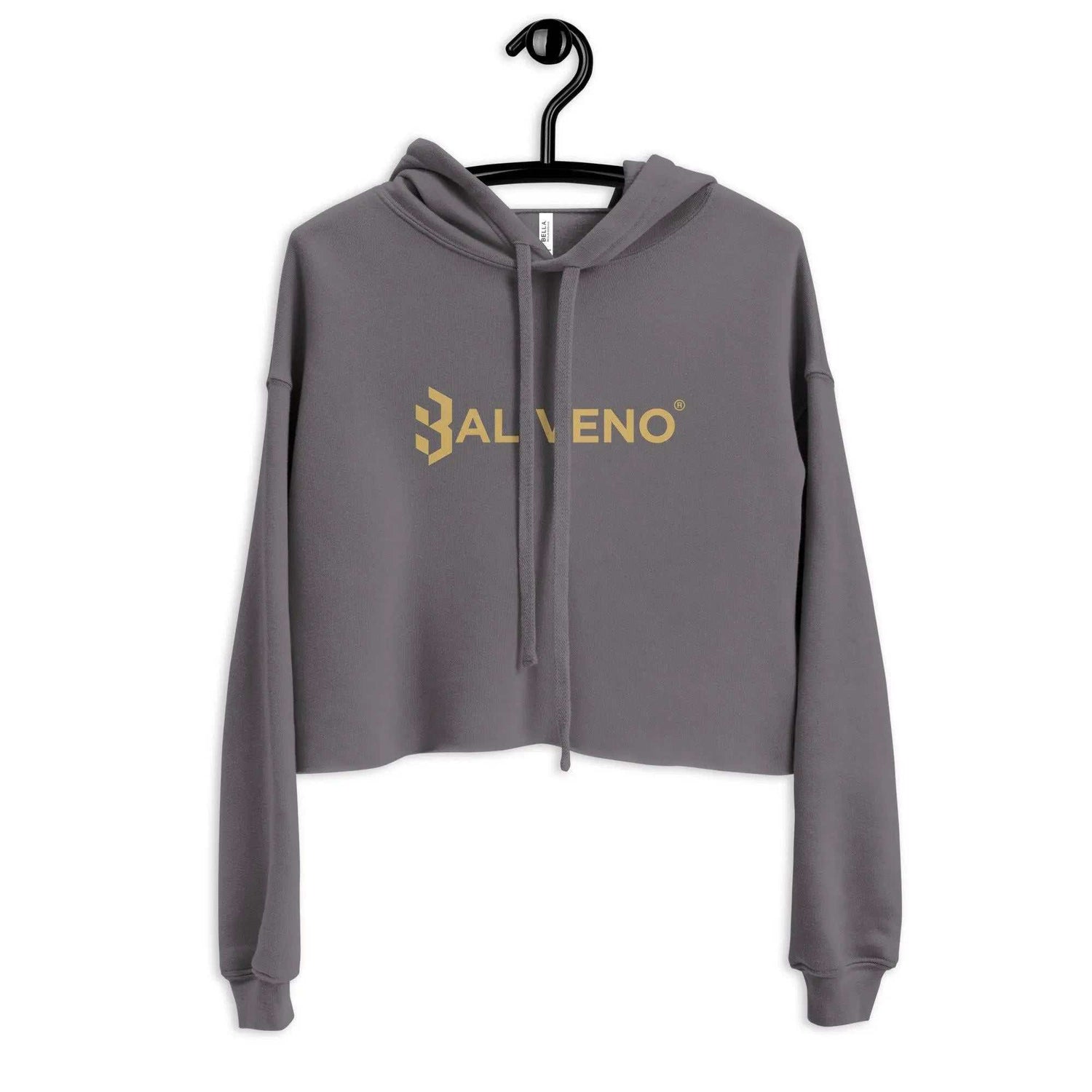 Baliveno Crop HoodieBaliveno Crop HoodieMake a stylish statement in this trend-setting Baliveno Cropped Raw Hem Drawstring Hoodie. This modern take on the classic pullover features an edgy raw hem and adju[Bal]