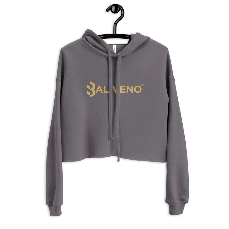 Baliveno Crop HoodieBaliveno Crop HoodieMake a stylish statement in this trend-setting Baliveno Cropped Raw Hem Drawstring Hoodie. This modern take on the classic pullover features an edgy raw hem and adju[Bal]