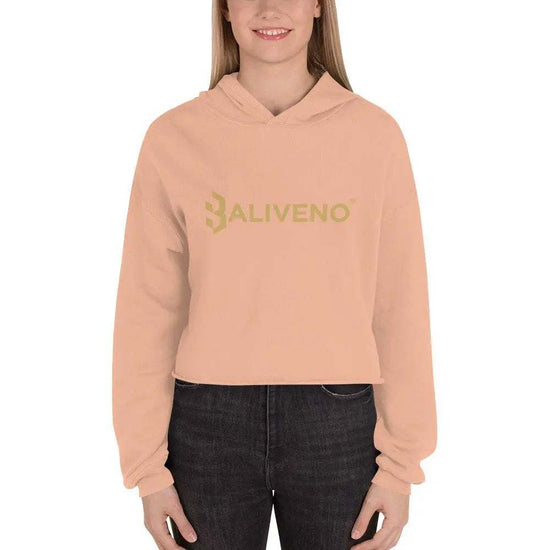 Baliveno CropBaliveno Crop HoodieMake a stylish statement in this trend-setting Baliveno Cropped Raw Hem Drawstring Hoodie. This modern take on the classic pullover features an edgy raw hem and adju[Bal]