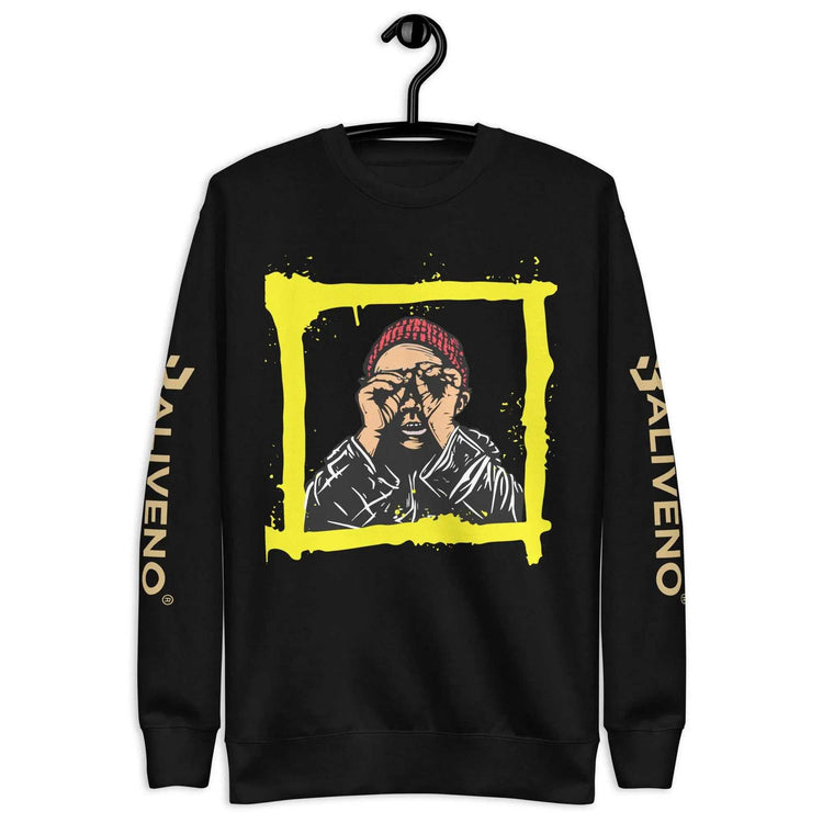 Baliveno GraffitiBaliveno Graffiti SweatshirtAdd an edgy urban vibe to your streetwear looks with the bold Baliveno Cotton Fleece Graffiti Print Crewneck Sweatshirt. This cozy crewneck sweater features an eye-c[Bal]