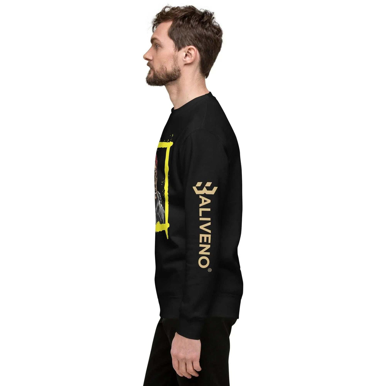 Baliveno GraffitiBaliveno Graffiti SweatshirtAdd an edgy urban vibe to your streetwear looks with the bold Baliveno Cotton Fleece Graffiti Print Crewneck Sweatshirt. This cozy crewneck sweater features an eye-c[Bal]