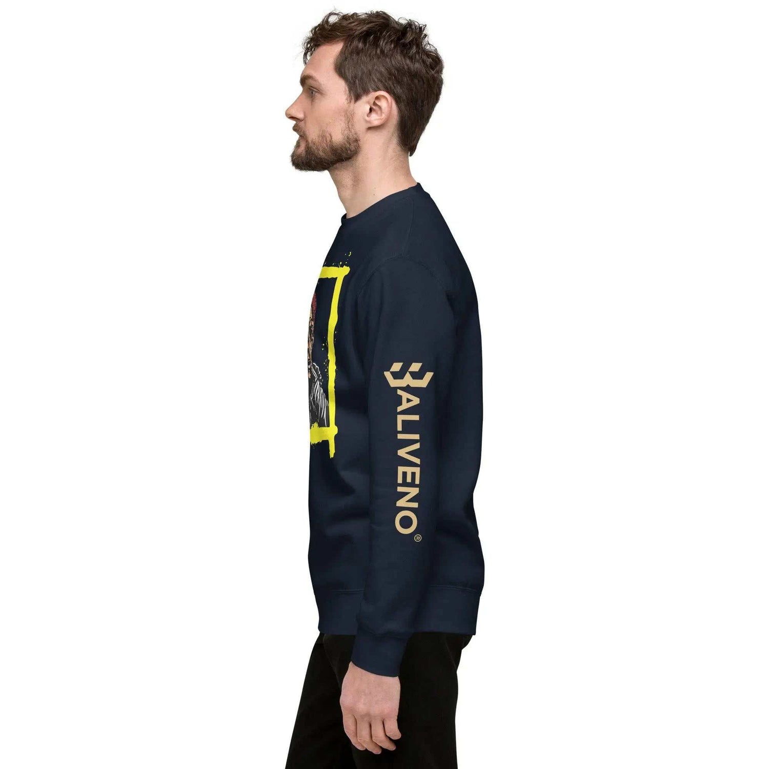 Baliveno GraffitiBaliveno Graffiti SweatshirtAdd an edgy urban vibe to your streetwear looks with the bold Baliveno Cotton Fleece Graffiti Print Crewneck Sweatshirt. This cozy crewneck sweater features an eye-c[Bal]
