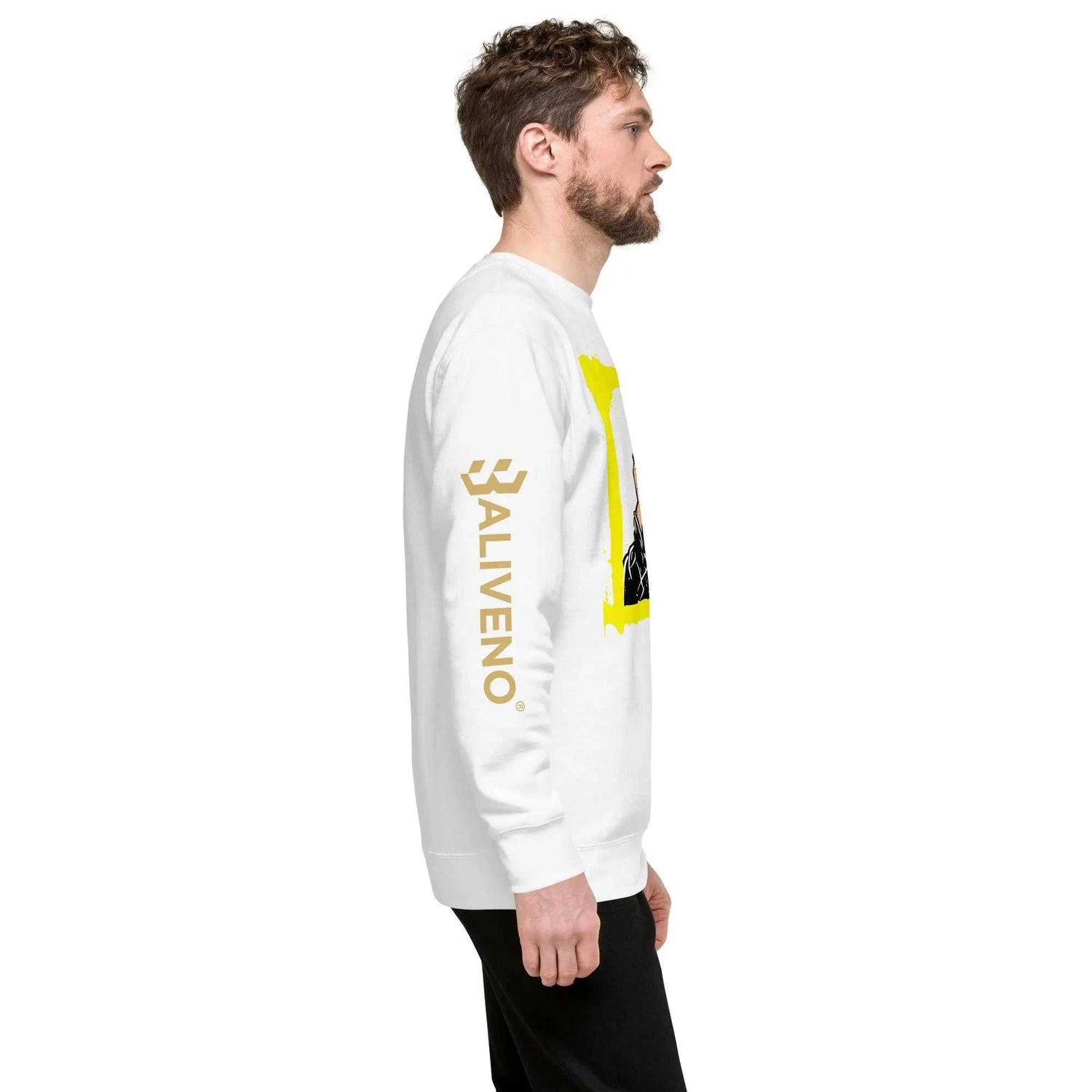 Baliveno GraffitiBaliveno Graffiti SweatshirtAdd an edgy urban vibe to your streetwear looks with the bold Baliveno Cotton Fleece Graffiti Print Crewneck Sweatshirt. This cozy crewneck sweater features an eye-c[Bal]
