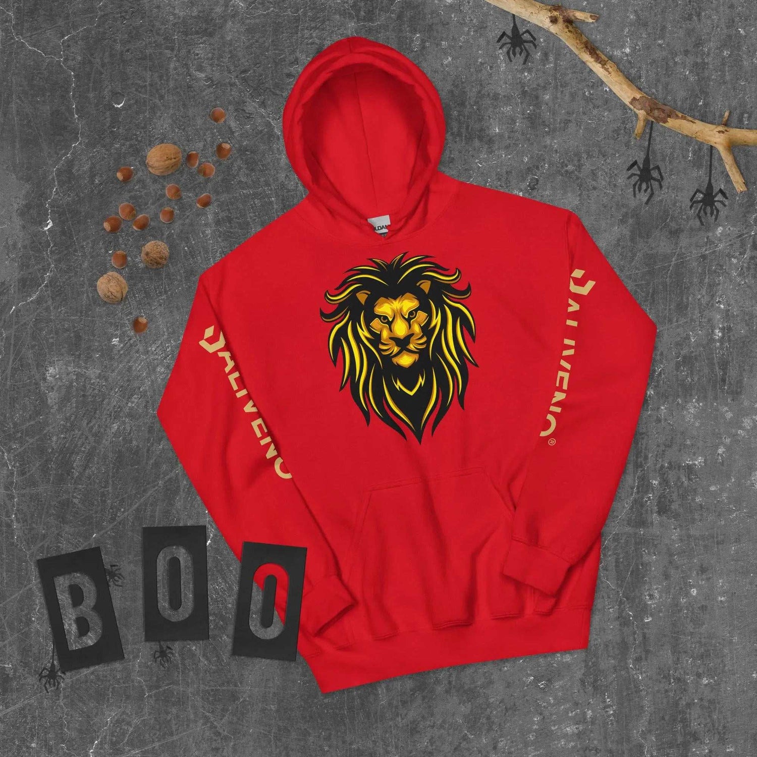 Baliveno Lion HoodieBaliveno Lion HoodieStay cozy and stylish with the ultra-soft Baliveno Lion Graphic Printed Lightweight Pullover Hoodie Sweatshirt. This casual pullover features an eye-catching lion gr[Bal]