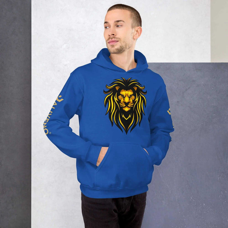 Baliveno Lion HoodieBaliveno Lion HoodieStay cozy and stylish with the ultra-soft Baliveno Lion Graphic Printed Lightweight Pullover Hoodie Sweatshirt. This casual pullover features an eye-catching lion gr[Bal]