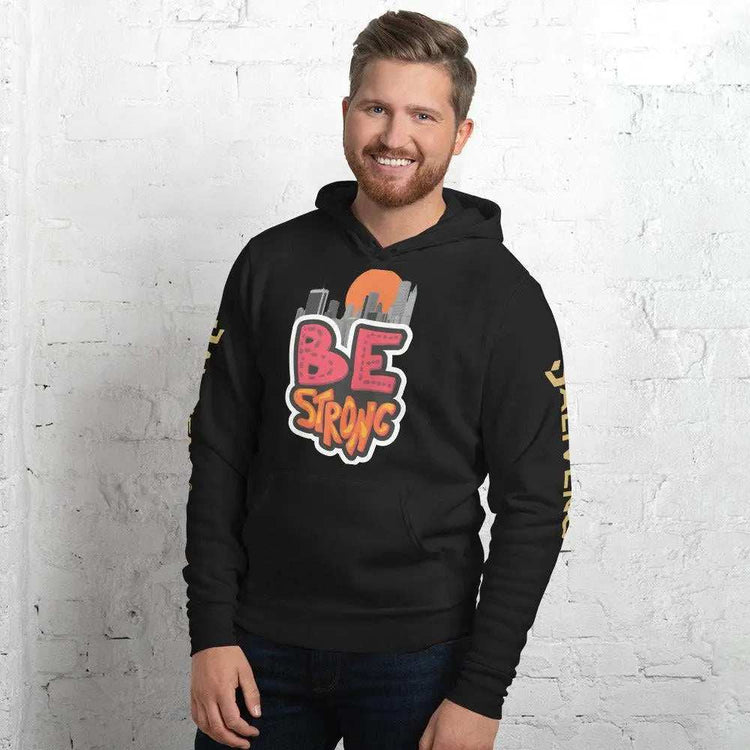 Be Strong hoodieBe Strong hoodieStay motivated and comfortable all year round in the soft Be Strong Cotton Poly Fleece Unisex Pullover Hoodie Sweatshirt. This cozy hooded pullover features an empow[Bal]
