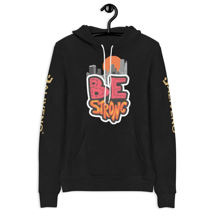 Be Strong hoodieBe Strong hoodieStay motivated and comfortable all year round in the soft Be Strong Cotton Poly Fleece Unisex Pullover Hoodie Sweatshirt. This cozy hooded pullover features an empow[Bal]
