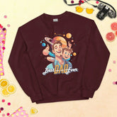 Best DAD EverBest DAD Ever SweatshirtShow off dad pride in the ultra-cozy "Best DAD Ever" Graphic Print Cotton Poly Crewneck Sweatshirt. This warm, pre-shrunk sweater features a bold text graphic celebr[Bal]