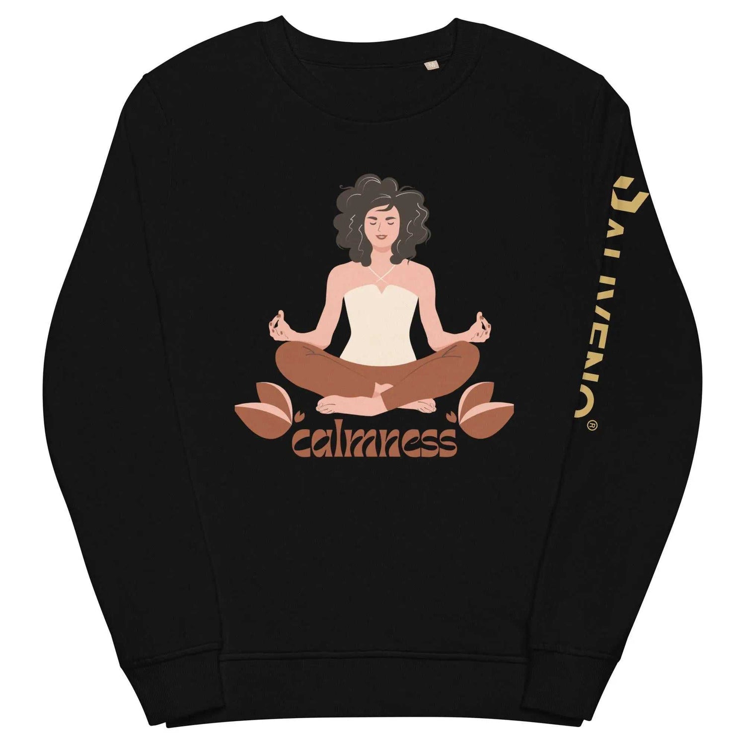 Calmness organicCalmness organic sweatshirtFind your zen in sustainable style with the Calmness Unisex Organic Cotton Recycled Crewneck Sweatshirt. This eco-friendly sweatshirt is crafted from soft organic an[Bal]