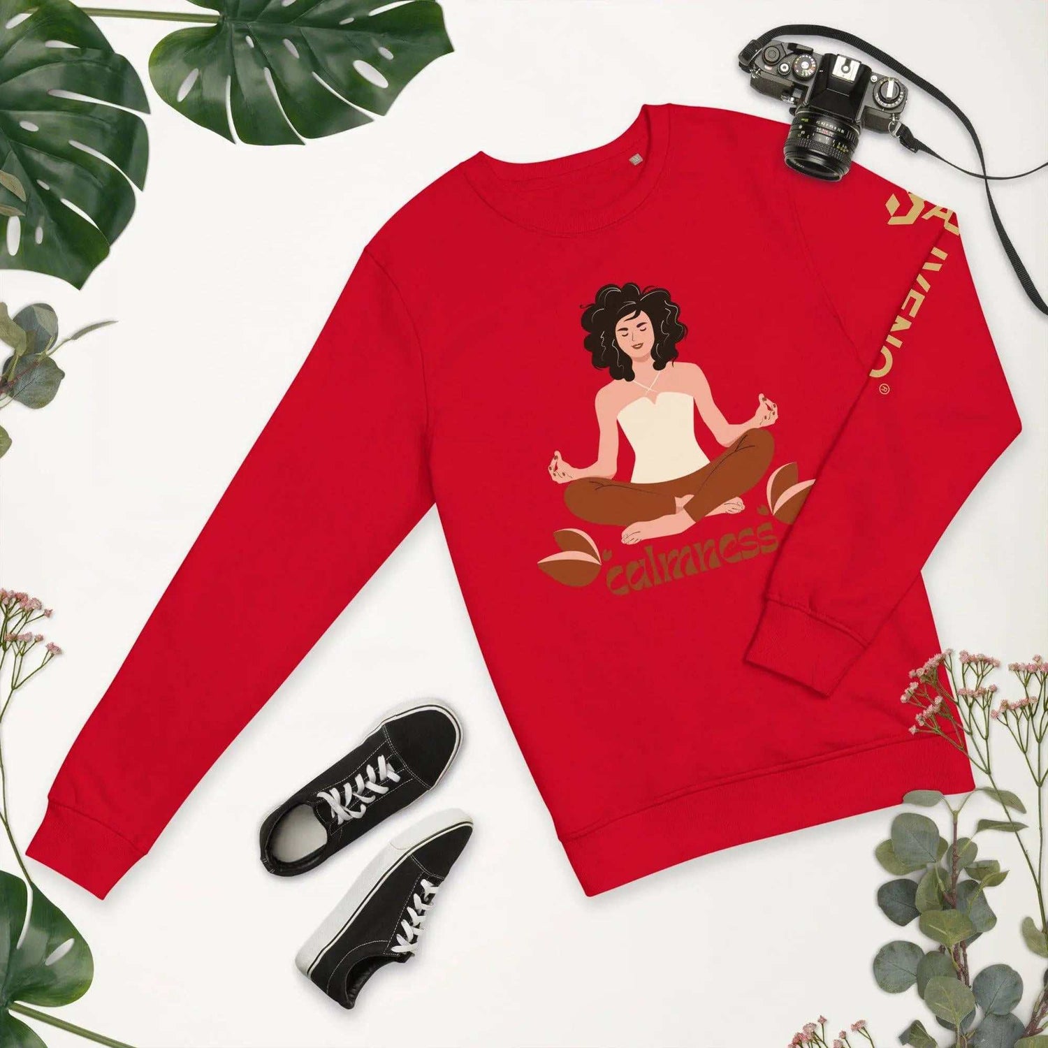 Calmness organicCalmness organic sweatshirtFind your zen in sustainable style with the Calmness Unisex Organic Cotton Recycled Crewneck Sweatshirt. This eco-friendly sweatshirt is crafted from soft organic an[Bal]