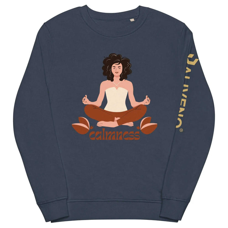 Calmness organicCalmness organic sweatshirtFind your zen in sustainable style with the Calmness Unisex Organic Cotton Recycled Crewneck Sweatshirt. This eco-friendly sweatshirt is crafted from soft organic an[Bal]