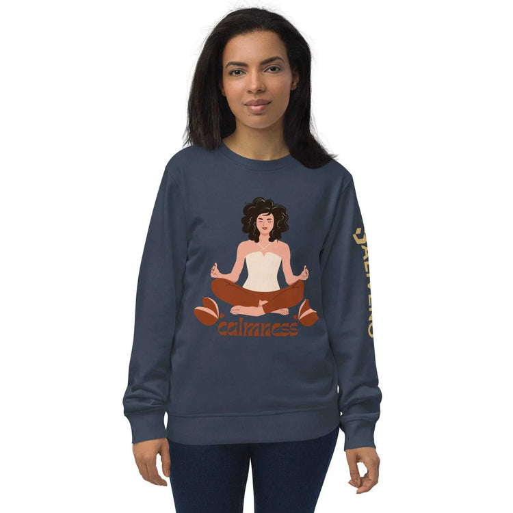 Calmness organicCalmness organic sweatshirtFind your zen in sustainable style with the Calmness Unisex Organic Cotton Recycled Crewneck Sweatshirt. This eco-friendly sweatshirt is crafted from soft organic an[Bal]