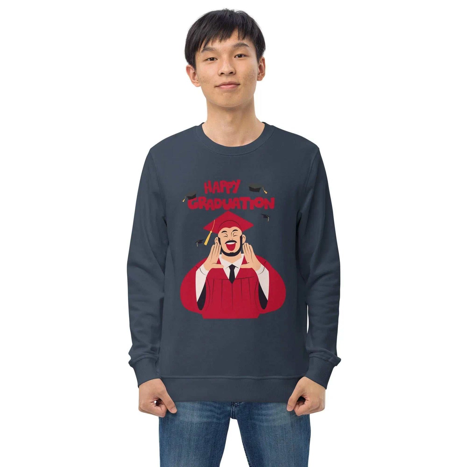 Happy Graduation SweatshirtHappy Graduation SweatshirtCelebrate the milestone of graduation in style with our Happy Graduation Sweatshirt.
Crafted with care from organic and recycled materials, this unisex sweatshirt is[Bal]