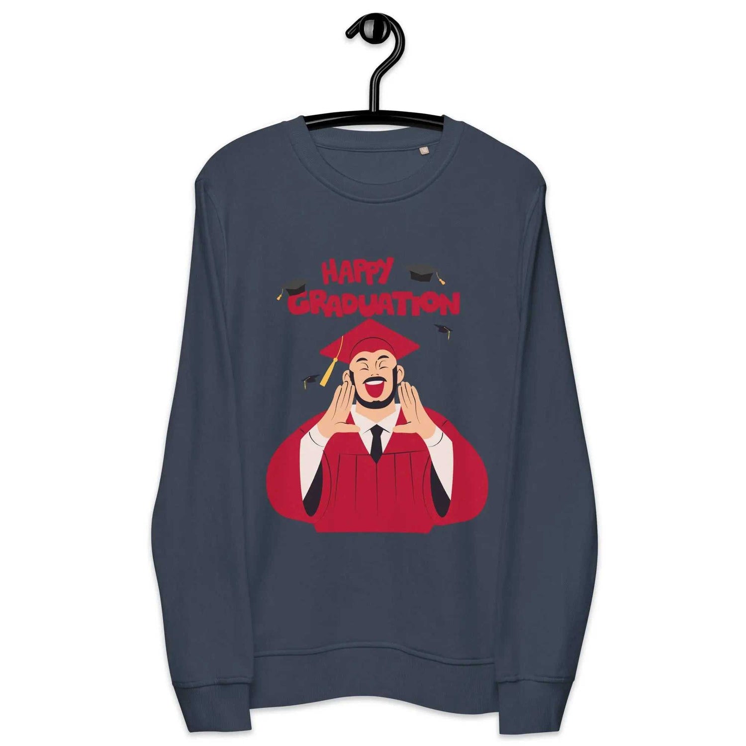 Happy Graduation SweatshirtHappy Graduation SweatshirtCelebrate the milestone of graduation in style with our Happy Graduation Sweatshirt.
Crafted with care from organic and recycled materials, this unisex sweatshirt is[Bal]