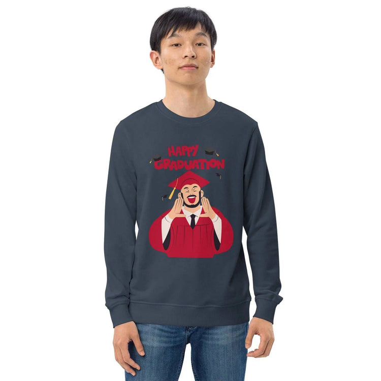 Happy Graduation SweatshirtHappy Graduation SweatshirtCelebrate the milestone of graduation in style with our Happy Graduation Sweatshirt.
Crafted with care from organic and recycled materials, this unisex sweatshirt is[Bal]