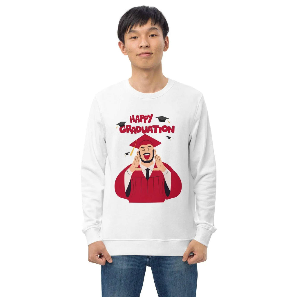 Happy Graduation SweatshirtHappy Graduation SweatshirtCelebrate the milestone of graduation in style with our Happy Graduation Sweatshirt.
Crafted with care from organic and recycled materials, this unisex sweatshirt is[Bal]