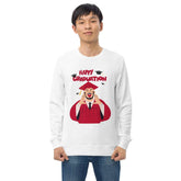Happy Graduation SweatshirtHappy Graduation SweatshirtCelebrate the milestone of graduation in style with our Happy Graduation Sweatshirt.
Crafted with care from organic and recycled materials, this unisex sweatshirt is[Bal]