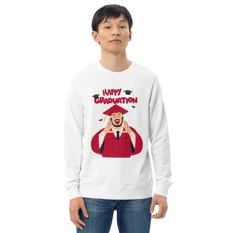 Happy Graduation SweatshirtHappy Graduation SweatshirtCelebrate the milestone of graduation in style with our Happy Graduation Sweatshirt.
Crafted with care from organic and recycled materials, this unisex sweatshirt is[Bal]