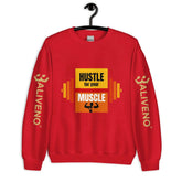 Hustle For Your MuscleHustle For Your Muscle SweatshirtStay warm and stylish during your toughest workouts with our Hustle For Your Muscle Sweatshirt. Crafted to withstand the colder months, this sturdy yet comfortable s[Bal]