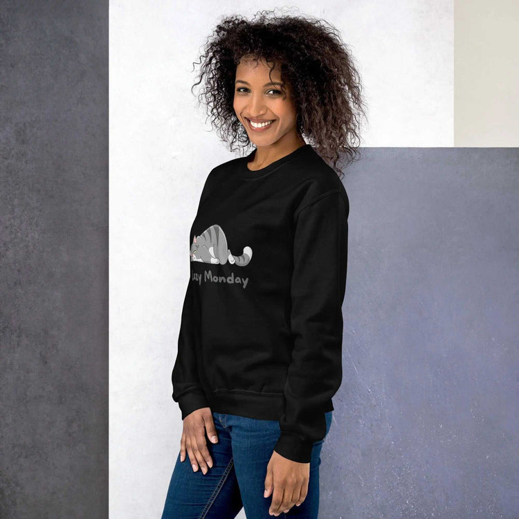 Lazy Monday SweatshirtLazy Monday SweatshirtEmbrace the comfort and warmth of our Lazy Monday Sweatshirt, the perfect companion for those cozy, relaxed days. Crafted to keep you snug and stylish during the col[Bal]