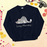 Lazy Monday SweatshirtLazy Monday SweatshirtEmbrace the comfort and warmth of our Lazy Monday Sweatshirt, the perfect companion for those cozy, relaxed days. Crafted to keep you snug and stylish during the col[Bal]