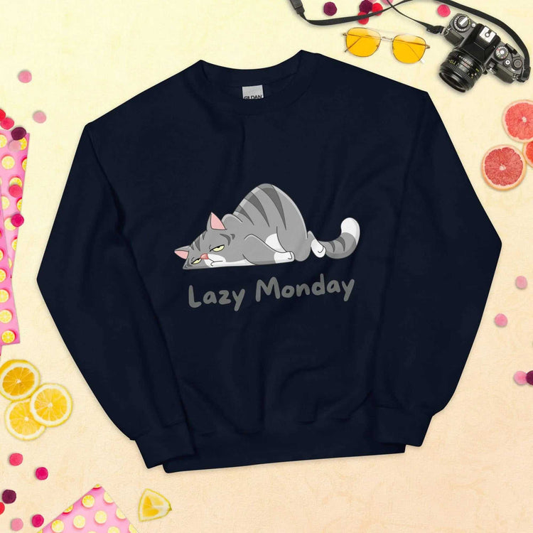 Lazy Monday SweatshirtLazy Monday SweatshirtEmbrace the comfort and warmth of our Lazy Monday Sweatshirt, the perfect companion for those cozy, relaxed days. Crafted to keep you snug and stylish during the col[Bal]