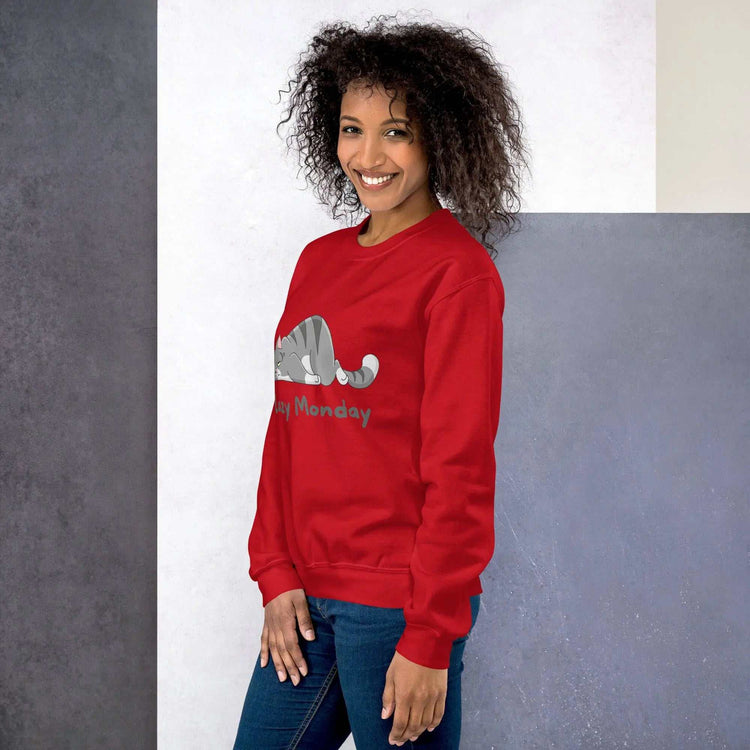 Lazy Monday SweatshirtLazy Monday SweatshirtEmbrace the comfort and warmth of our Lazy Monday Sweatshirt, the perfect companion for those cozy, relaxed days. Crafted to keep you snug and stylish during the col[Bal]