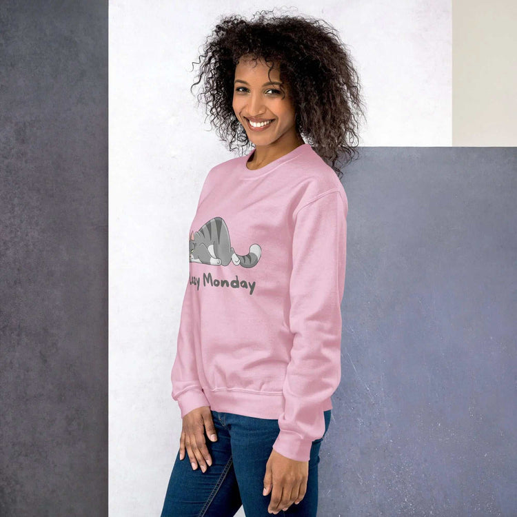 Lazy Monday SweatshirtLazy Monday SweatshirtEmbrace the comfort and warmth of our Lazy Monday Sweatshirt, the perfect companion for those cozy, relaxed days. Crafted to keep you snug and stylish during the col[Bal]