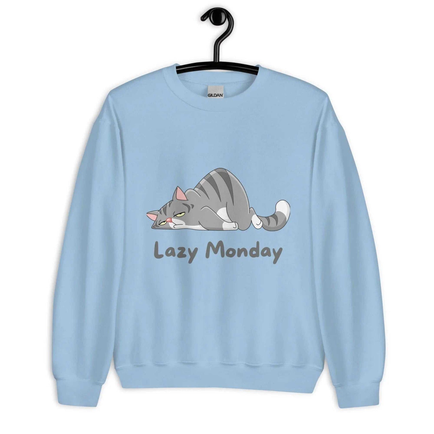 Lazy Monday SweatshirtLazy Monday SweatshirtEmbrace the comfort and warmth of our Lazy Monday Sweatshirt, the perfect companion for those cozy, relaxed days. Crafted to keep you snug and stylish during the col[Bal]