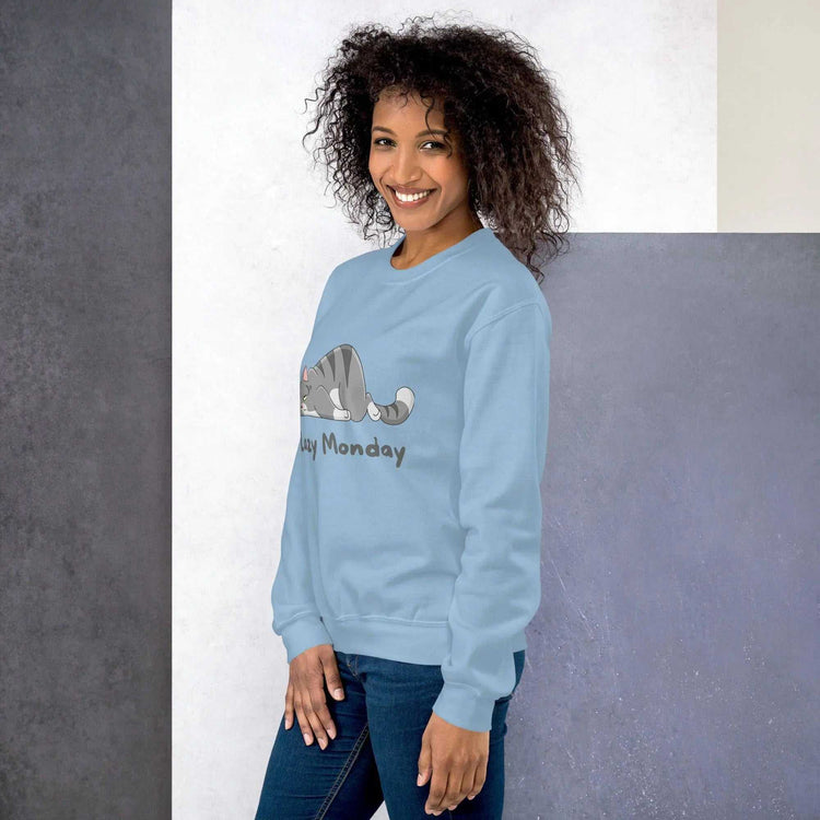 Lazy Monday SweatshirtLazy Monday SweatshirtEmbrace the comfort and warmth of our Lazy Monday Sweatshirt, the perfect companion for those cozy, relaxed days. Crafted to keep you snug and stylish during the col[Bal]