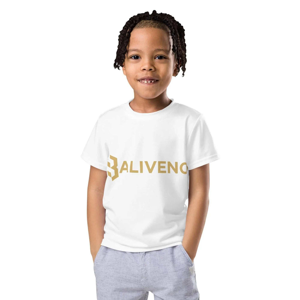 Kids Crew NeckKids crew neck t-shirtGive your kids a wardrobe essential that ticks all the boxes with our Kids Crew Neck T-Shirt. This colorful tee not only boasts a vibrant design that looks great but[Bal]
