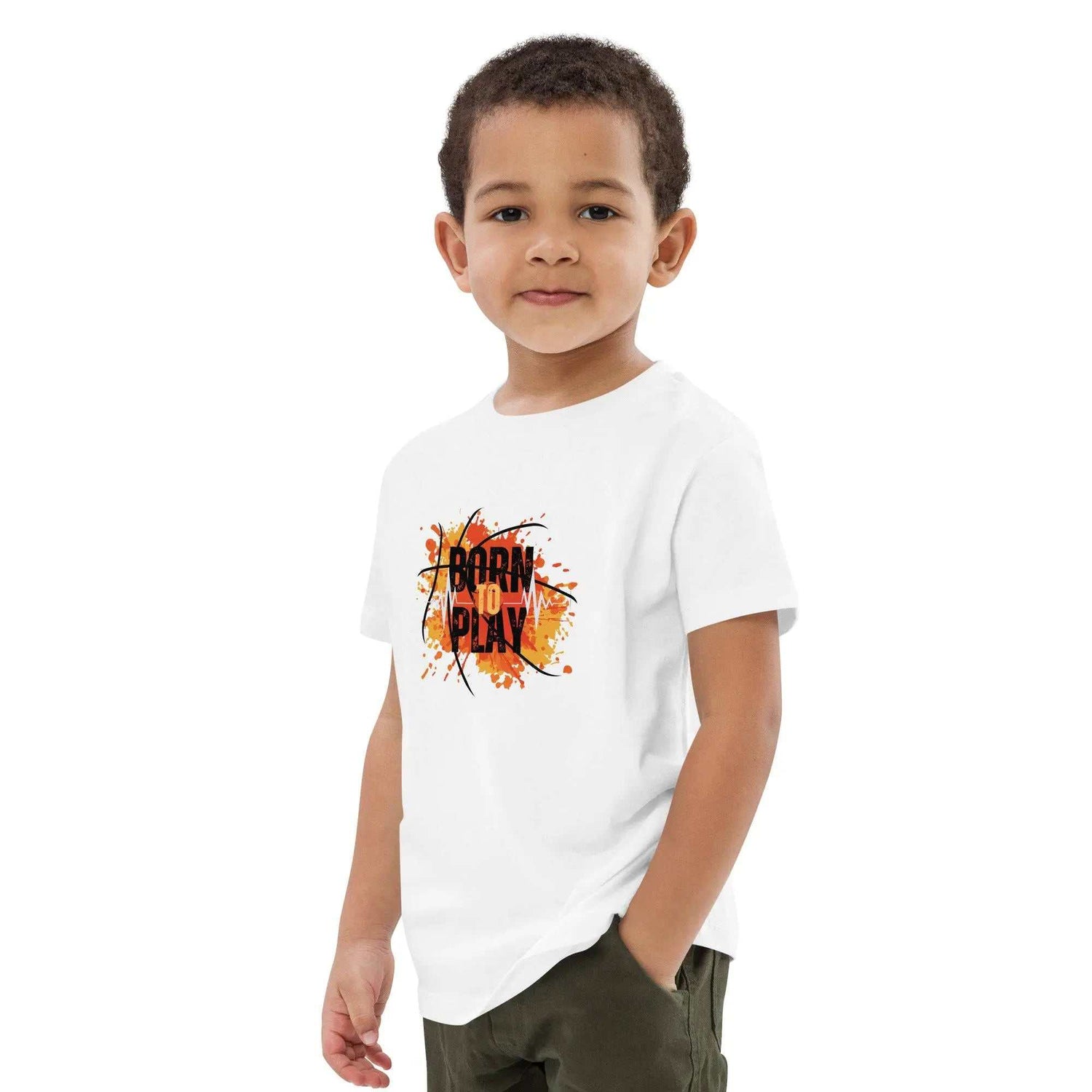 Born To PlayBorn To Play Kids T-ShirtGet your little ones ready for fun in the ultra-soft Born To Play 100% Organic Cotton Kids Graphic Tee. This comfy crewneck t-shirt features an adorable "Born To Pla[Bal]