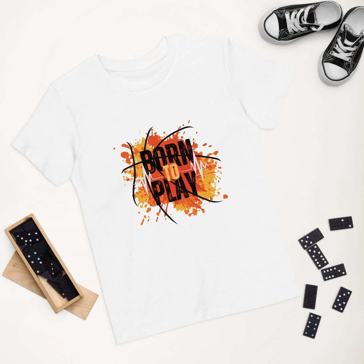 Born To PlayBorn To Play Kids T-ShirtGet your little ones ready for fun in the ultra-soft Born To Play 100% Organic Cotton Kids Graphic Tee. This comfy crewneck t-shirt features an adorable "Born To Pla[Bal]