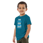 Cool Kid JustThe Cool Kid Just Showed Up T-shirtIntroducing "The Cool Kid Just Showed Up" T-shirt – the perfect blend of style, comfort, and sustainability for your little trendsetter! Crafted from 100% organic ri[Bal]