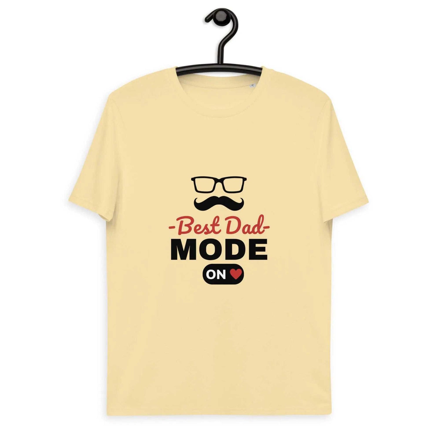 Best Dad Mode OnBest Dad Mode On T-ShirtCelebrate fatherhood in eco-friendly comfort with the "Best Dad Mode On" Graphic Organic Cotton Crewneck T-Shirt. This soft 100% organic ring-spun cotton tee feature[Bal]