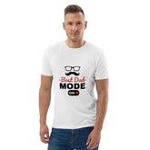 Best Dad Mode OnBest Dad Mode On T-ShirtCelebrate fatherhood in eco-friendly comfort with the "Best Dad Mode On" Graphic Organic Cotton Crewneck T-Shirt. This soft 100% organic ring-spun cotton tee feature[Bal]