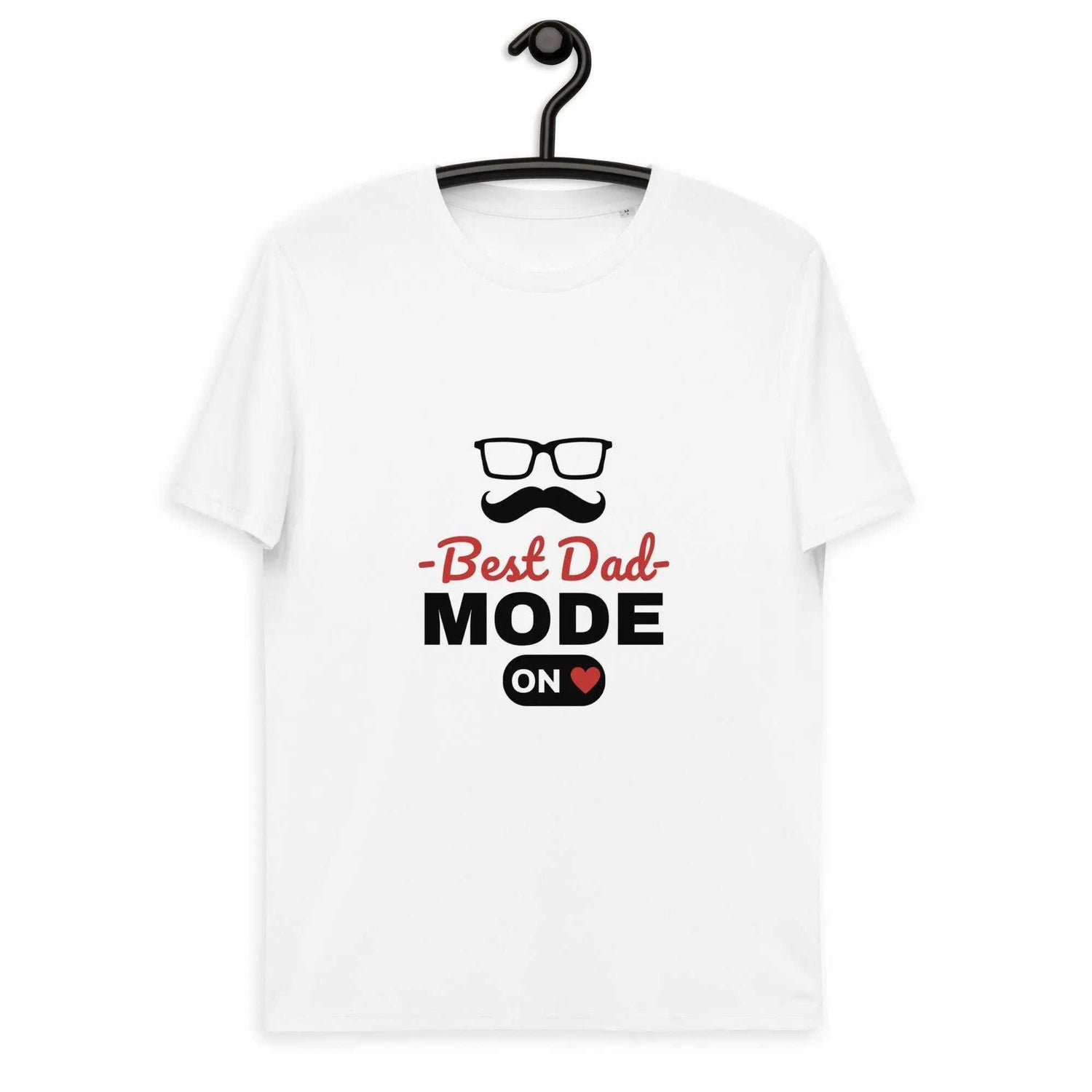 Best Dad Mode OnBest Dad Mode On T-ShirtCelebrate fatherhood in eco-friendly comfort with the "Best Dad Mode On" Graphic Organic Cotton Crewneck T-Shirt. This soft 100% organic ring-spun cotton tee feature[Bal]