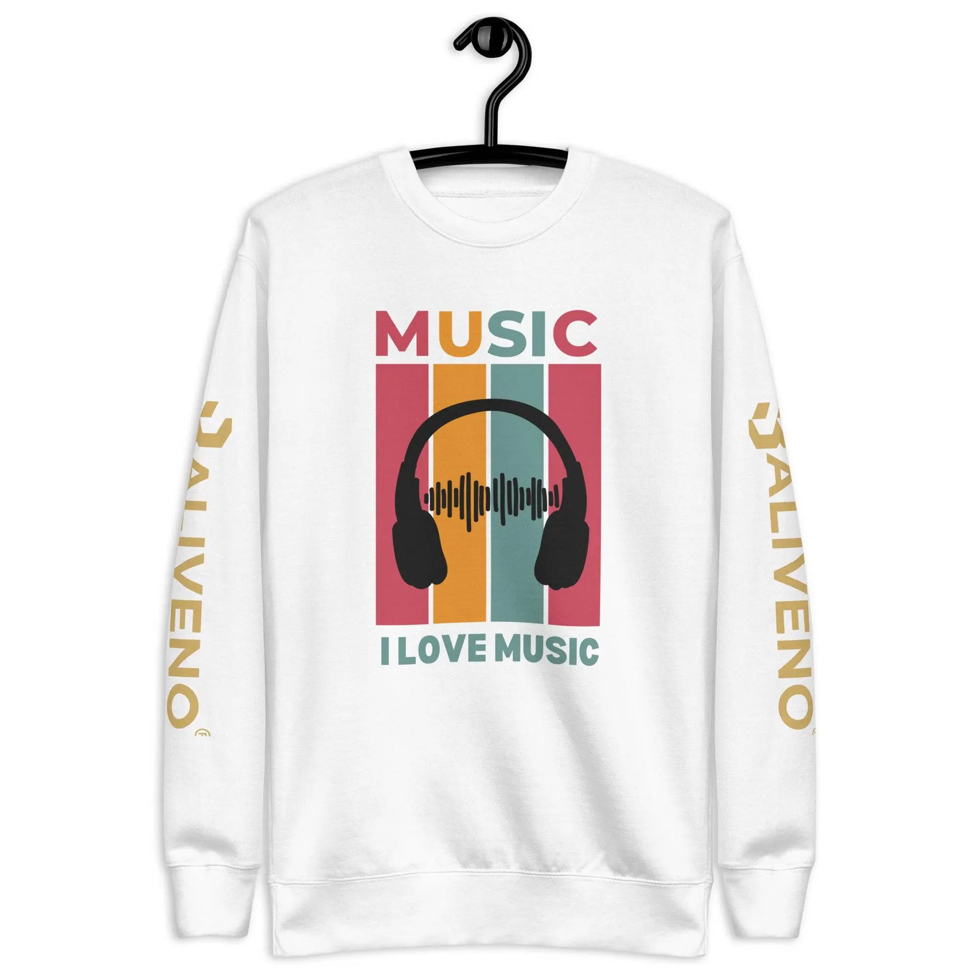 I Love Music Sweatshirt - BALIVENO