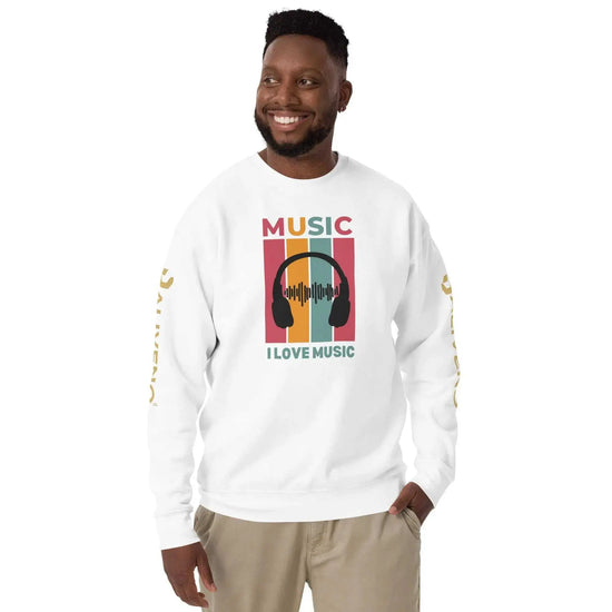 I Love MusicI Love Music SweatshirtEmbrace your passion for music in style with our I Love Music Sweatshirt, a timeless wardrobe staple that&
