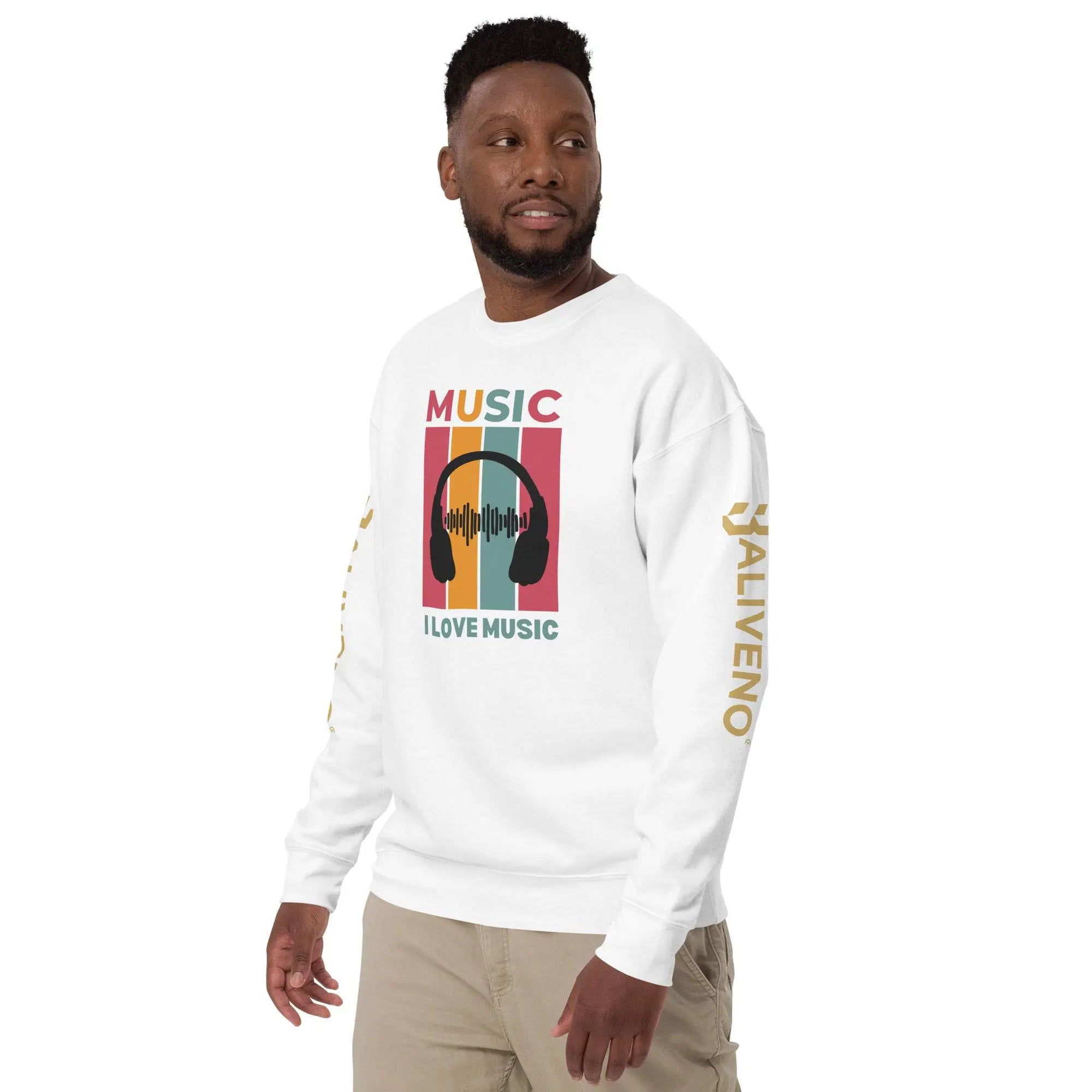 I Love Music Sweatshirt - BALIVENO