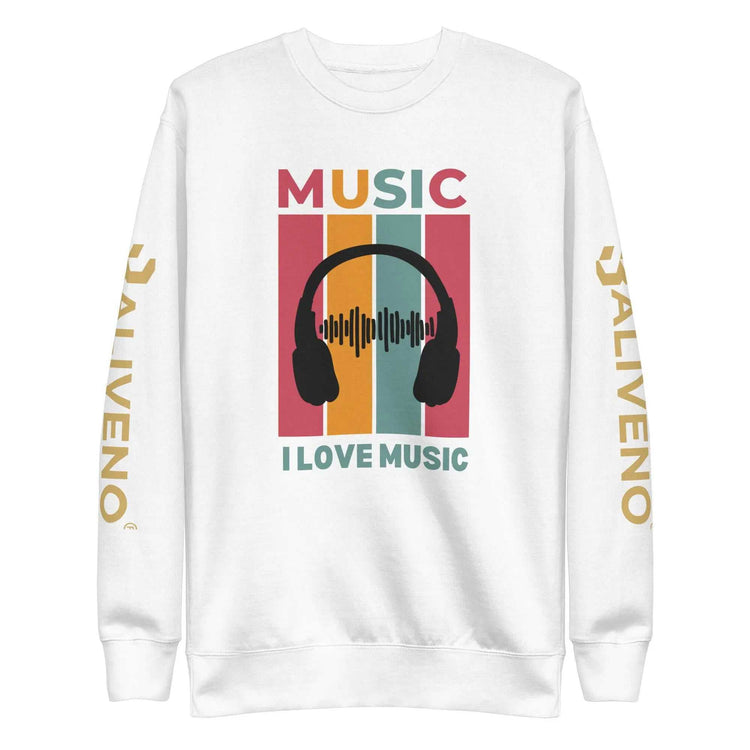 I Love MusicI Love Music SweatshirtEmbrace your passion for music in style with our I Love Music Sweatshirt, a timeless wardrobe staple that&