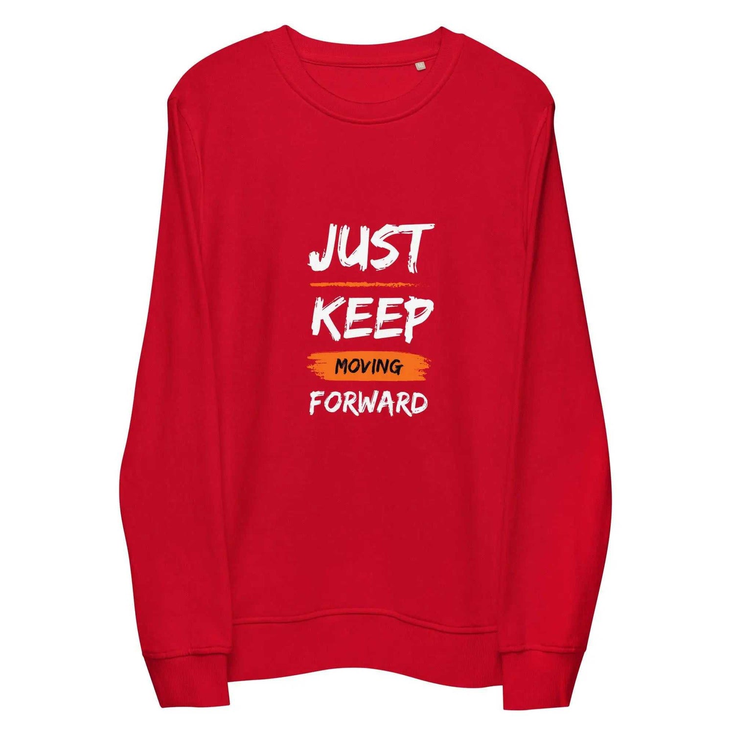 Just Keep MovingJust Keep Moving Forward SweatshirtEmbrace sustainability without compromising style with our Just Keep Moving Forward Sweatshirt, crafted from organic and recycled materials for an eco-friendly essen[Bal]