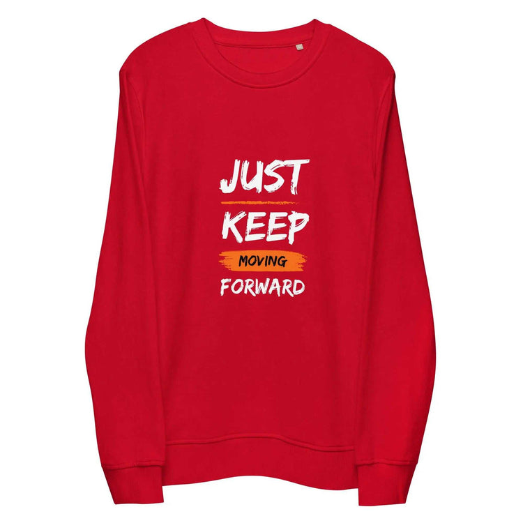 Just Keep MovingJust Keep Moving Forward SweatshirtEmbrace sustainability without compromising style with our Just Keep Moving Forward Sweatshirt, crafted from organic and recycled materials for an eco-friendly essen[Bal]