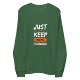 Just Keep MovingJust Keep Moving Forward SweatshirtEmbrace sustainability without compromising style with our Just Keep Moving Forward Sweatshirt, crafted from organic and recycled materials for an eco-friendly essen[Bal]