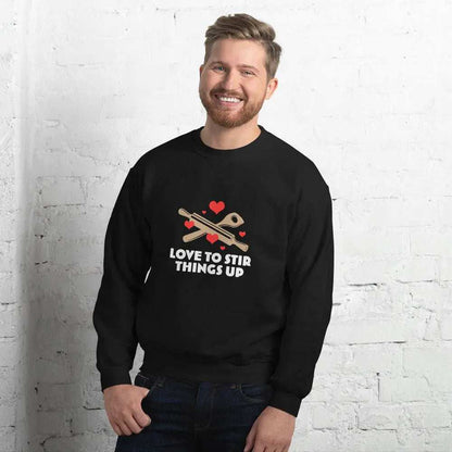 Love To StirLove To Stir Things Up SweatshirtEmbrace your unique style with our Love To Stir Things Up Sweatshirt, a sturdy and warm essential designed to keep you cozy during the colder months. Crafted with ca[Bal]