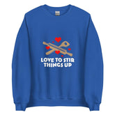 Love To StirLove To Stir Things Up SweatshirtEmbrace your unique style with our Love To Stir Things Up Sweatshirt, a sturdy and warm essential designed to keep you cozy during the colder months. Crafted with ca[Bal]