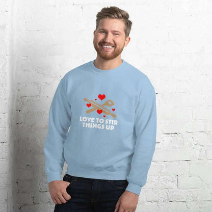 Love To StirLove To Stir Things Up SweatshirtEmbrace your unique style with our Love To Stir Things Up Sweatshirt, a sturdy and warm essential designed to keep you cozy during the colder months. Crafted with ca[Bal]