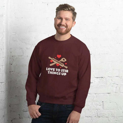 Love To StirLove To Stir Things Up SweatshirtEmbrace your unique style with our Love To Stir Things Up Sweatshirt, a sturdy and warm essential designed to keep you cozy during the colder months. Crafted with ca[Bal]
